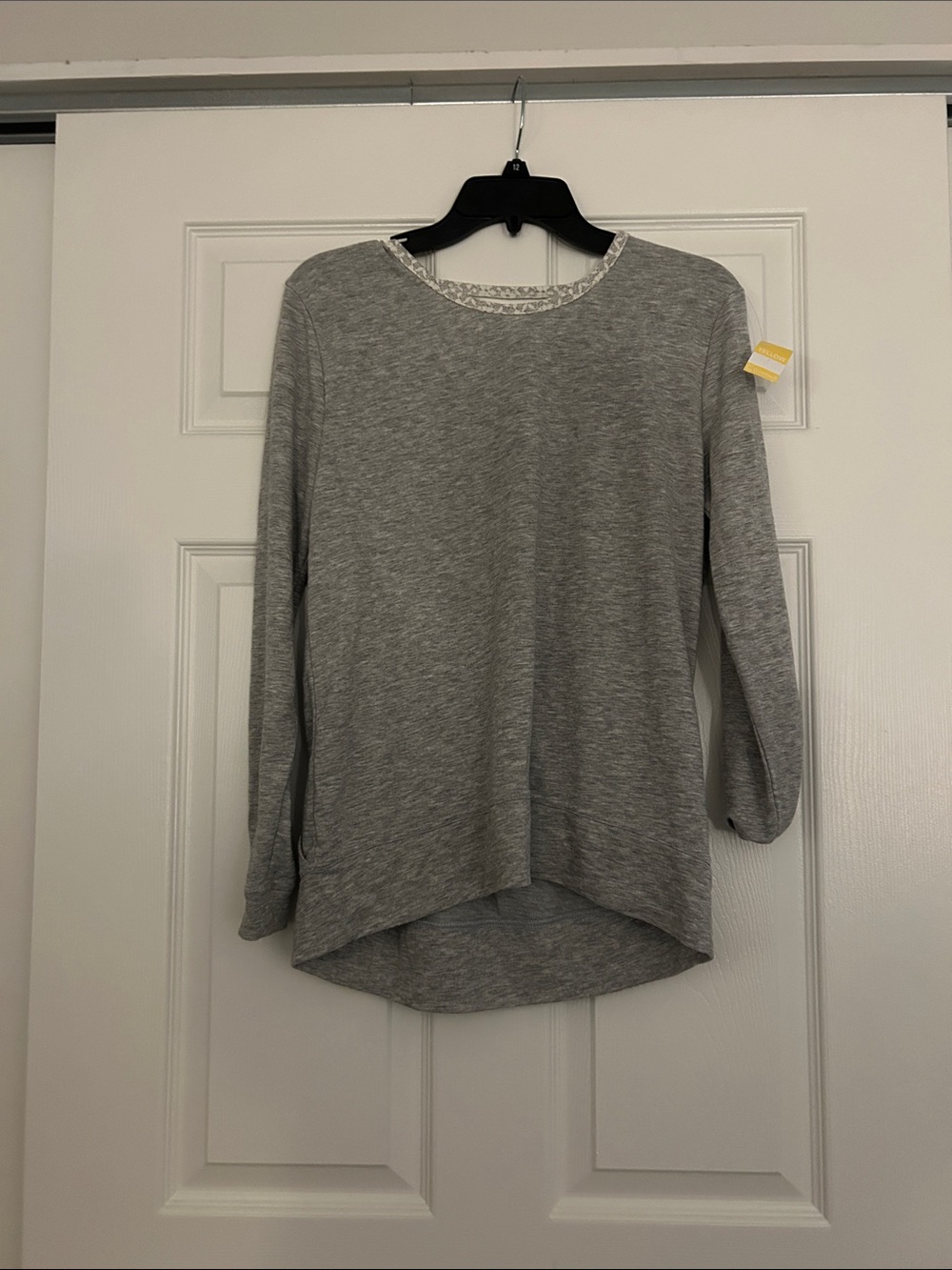 Victoria's Secret Heather Gray Long Sleeve Crewneck Top